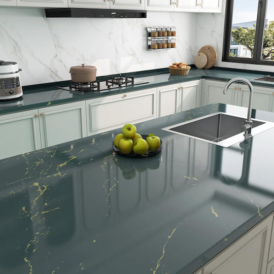 Self-adhesive Film Furniture Countertops Walls Marble Effect 30 Cm X 5m Self-adhesive Film Furniture Countertops Walls Marble Effect 30 Cm X 5m