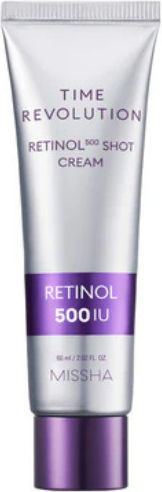 Missha Time Revolution Retinol Shot 500 Light Cream Face Day 60ml