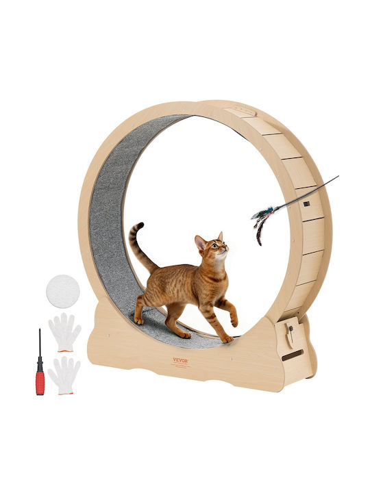 Vevor Katzenspielzeug Holz Laufrad 120 Cm Innen Katzen Bis 12,7 Kg Laufband  Katzenteppich & Verriegelungsmechanismus Leise Spielzeug Fitness &  Gesundheit Fr Haustiere | Skroutz Germany