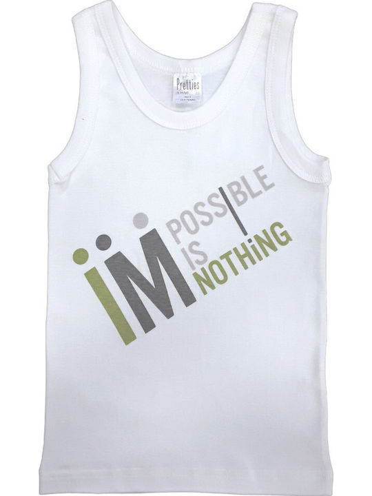 Pretty Baby Kinder-Unterhemd Tank-Top Weiß