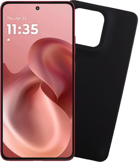 Volte-Tel Back Cover Σιλικόνης Μαύρο (Moto G86)