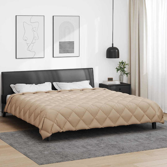 vidaXL Παπλωματοθήκη Υπέρδιπλη 220x240 Taupe
