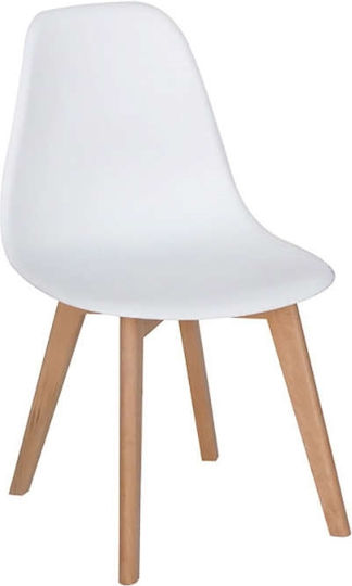 Loft Plus Stühle Speisesaal White 1Stück 46x46x41cm