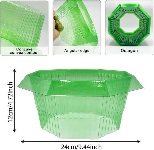 Transparente Anti-Schneckenringe 30 Stück Ø 24 cm Wiederverwendbar