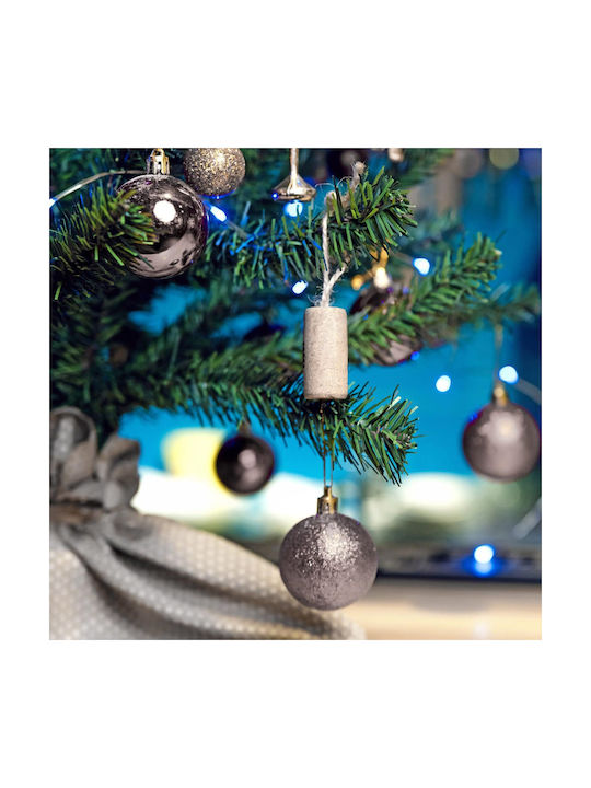 Set 100 Decorative Silver Christmas Tree Ornaments