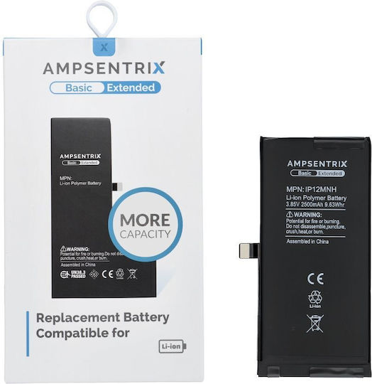 Ampsentrix Συμβατή Μπαταρία Αντικατάστασης για iPhone 12 Mini