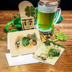 Greeting Cards St Patrick's Day 24 Pieces 15x20cm Envelopes Greeting Cards St Patrick's Day 24 Pieces 15x20cm Envelopes