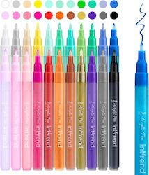Intrend 22 Colors Ακρυλικοί Μαρκαδόροι Σετ 22τμχ Intrend 22 Colors Ακρυλικοί Μαρκαδόροι Σετ 22τμχ