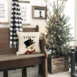 Christmas Decorative Pillowcases 4 Pieces White 40 X 40 Cm