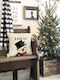 Weihnachtsdekorative Kissen 4 Stück Weiß 40 x 40 cm