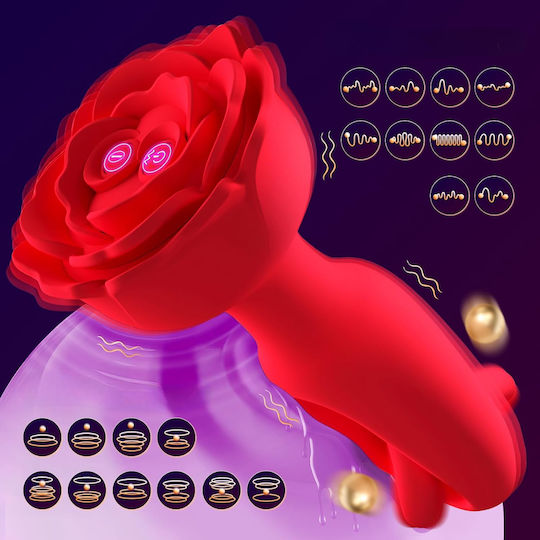 Anal Plug mit kabelloser Funktion und Vibration Rosa
