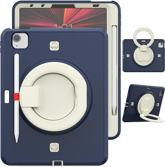 Case Ipad Air 5/air 4/pro 11" Stand Pen Holder Navy Blue
