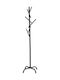 Polihome Metallic Coat Rack Black Eiridmauro 50x50x178cm