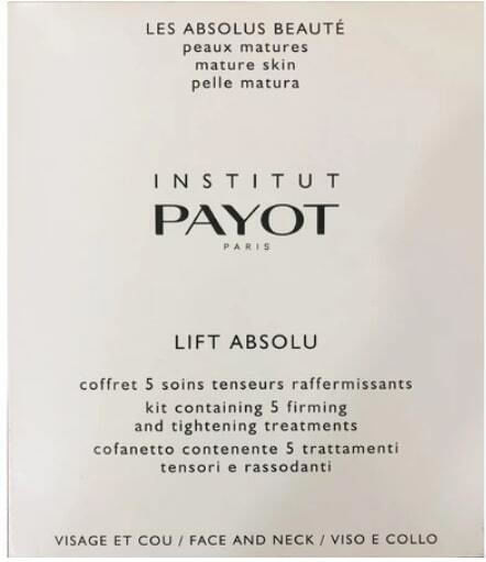 Set Payot Lift Absolu Hydrogel Cremă Mască Tonifiantă pentru Față și Gât 10 Bucăți