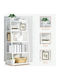 Βιβλιοθήκη Iotxy White 50x30x69εκ.