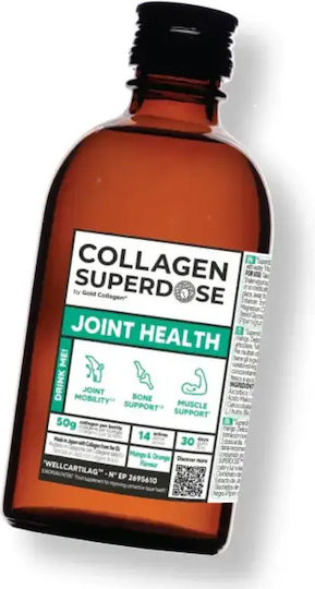 Superdoză Colagen Marin Hidrolizat Articulații Oase Mușchi Gold Collagen Joint Health 300 Ml