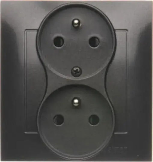 Kontakt-Simon Power Socket Black 1pcs