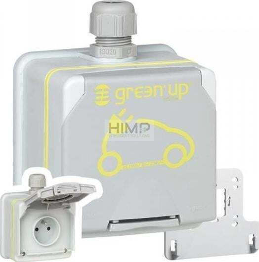 Legrand Plexo Single Externă Πρίζα Ρεύματος Στεγανή με Καπάκι Verde 1buc