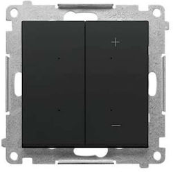 Simon 55 Dimmerschalter LED Dimmbar Tastatur Modul Matt Schwarz Tesl1.01/149