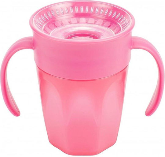 Dr. Brown's Toddler Cup Milestones Cheers 360° Silicone Pink 200ml for 6m+