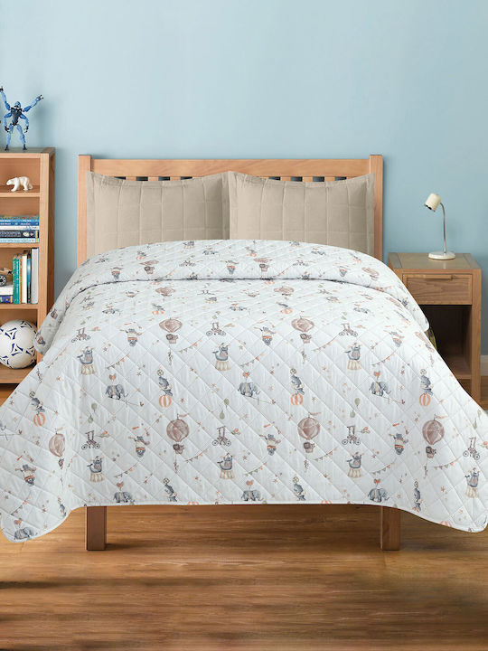 Sunshine Baby Quilt 110x140cm White