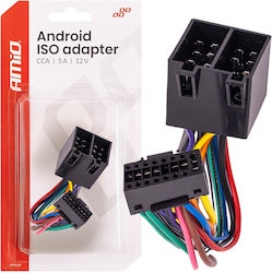 Amio Αντάπτορας Ραδιοφώνου Android Iso 12v Έως 5a – Cca Συστήματα Multimedia Αυτοκινήτου 1 Τεμ 04442/am 04442/am 04442/am