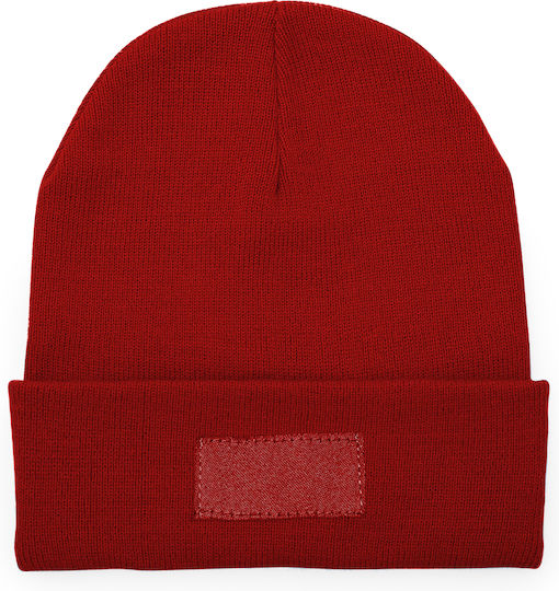 Mütze Beanie Unisex Beanie Gestrickt in Rot Farbe