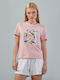 Frienda Women's T-shirt Pink