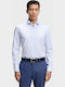 Long-sleeved Shirt Checked Light Blue