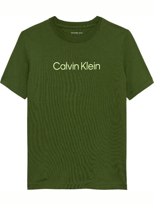 Calvin Klein Детска тениска Зелен
