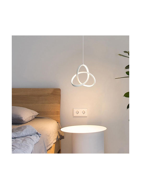 Adjustable Pendant Light White 22x22cm