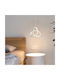 Adjustable Pendant Light White 22x22cm