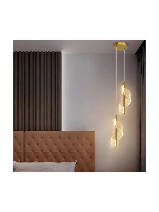 Adjustable Pendant Light Gold 30x30cm