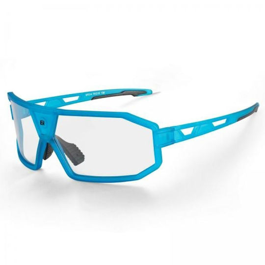Rockbros Cycling Glasses with Blue Frame & Polarized Lenses