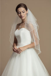 Bridal Veil White Or White 2 Layers Karissa