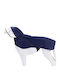 Blue Waterproof Dog Coat with Hood Medium