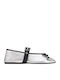 Damen Ballerinas in Silber Farbe