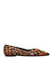 Synthetic Leather Ballerinas Brown
