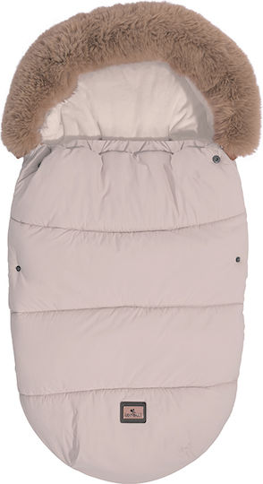 Lorelli Thermo Luxe Universal Ποδόσακος Καροτσιού Αδιάβροχος Beige με Fleece Επένδυση 88x46εκ.