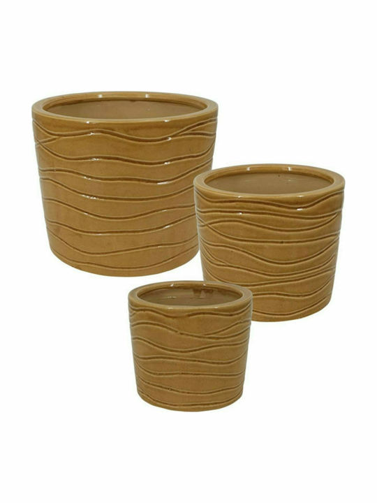 Marhome Planter Ceramic Yellow