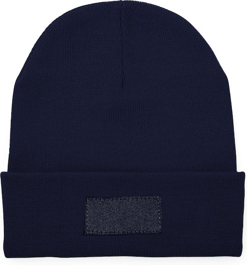Cap Beanie Unisex Beanie Knitted in Navy Blue color