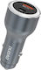 Dudao Dudao Handy-Autoladegerät 120W 1.7A Schnellladen mit Anschlüssen: 1xUSB 1xType-C Graues Farbe