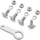 Set Motorcycle Fairing Bolts Harley-davidson Bar & Shield Logo License Plate Mounting Hardware Kit