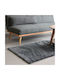 Ravelia Anti-slip Rug Rectangular Furry Gray