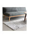 Ravelia Αντιολισθητικό Χαλί Διάδρομος Γούνινο Light Grey 80x200cm