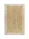 Beauty Home Rechteckiger Juteteppich Gelb 160x230cm