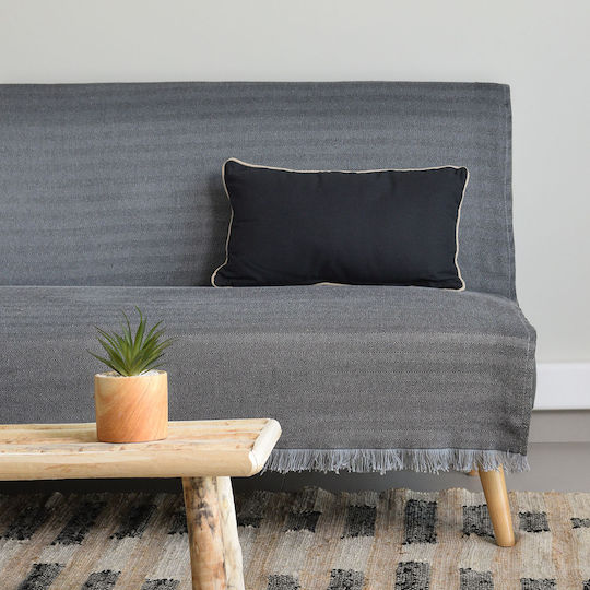 Ravelia Espiga Τριθέσιου Καναπέ Π180xΜ280cm D.grey