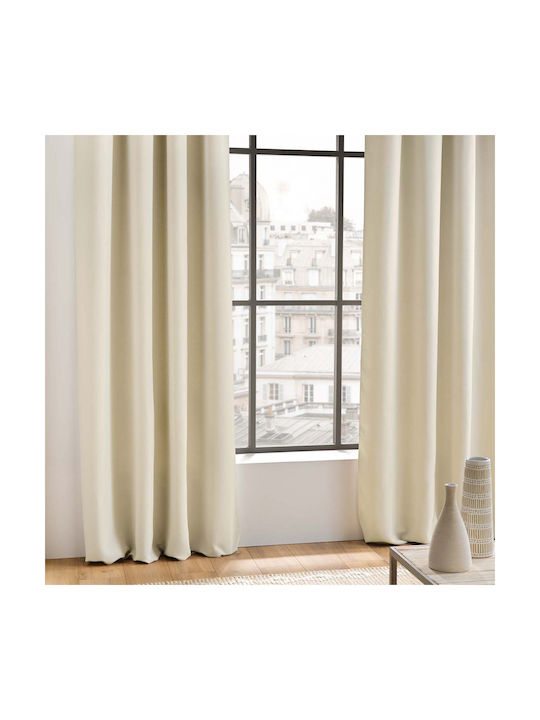 Curtain Blackout with Grommet Occult Ecru 16126...
