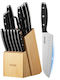 Vevor Set Knives with Base Made of Stainless Steel 15 Pieces