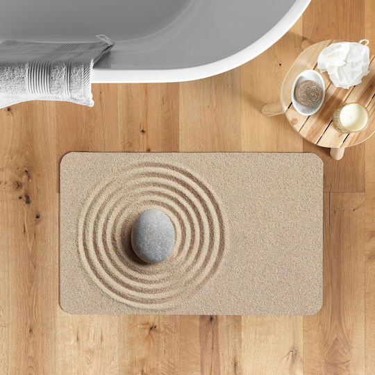 Πατάκι Μπάνιου Microfiber L-c Serena 1802316 Μπεζ 50x120εκ.